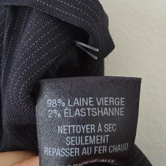 NWT NILI LOTAN | Astor Pants Virgin Wool Navy Sz 10 - Picture 10 of 10